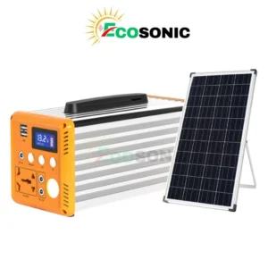 Ecosonic SL82-L2 300W / 200Wh Solar IPS Energy Storage System | 50W Mono Solar Panel